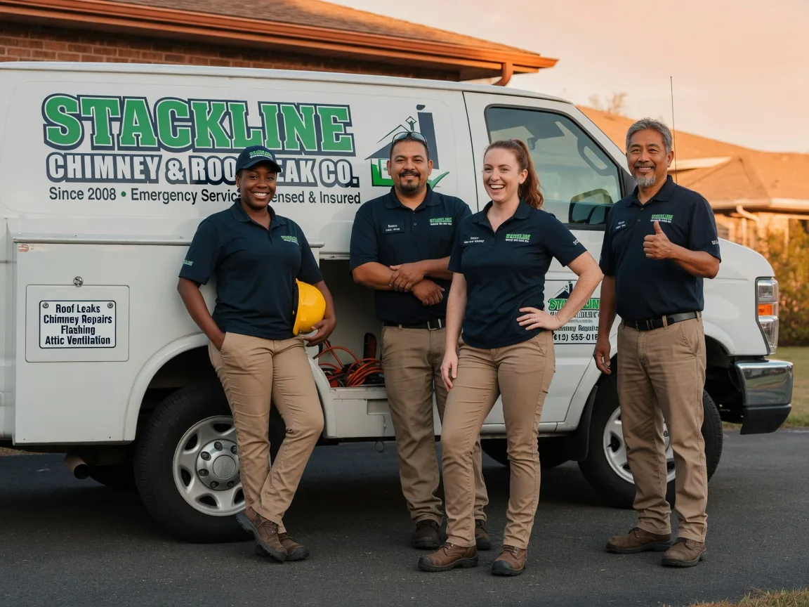 Chimney flashing repair company in Sharon Center, OH
